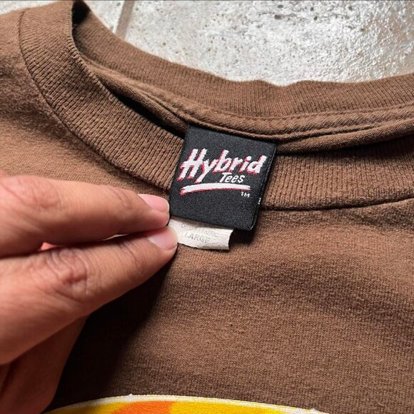 Hybrid Apparel Men's Brown T-shirt - Picture 3 of 6